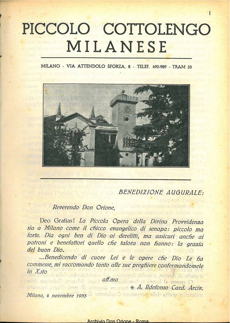 La piccola Opera della Divina Provvidenza, 33, 11, 01-11-1938, pagina 23
