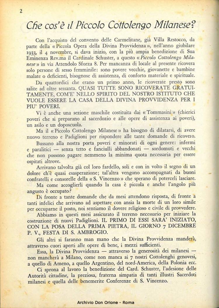La piccola Opera della Divina Provvidenza, 33, 11, 01-11-1938, pagina 24