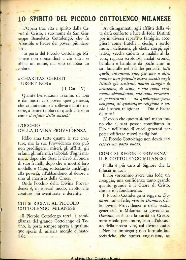 La piccola Opera della Divina Provvidenza, 33, 11, 01-11-1938, pagina 25