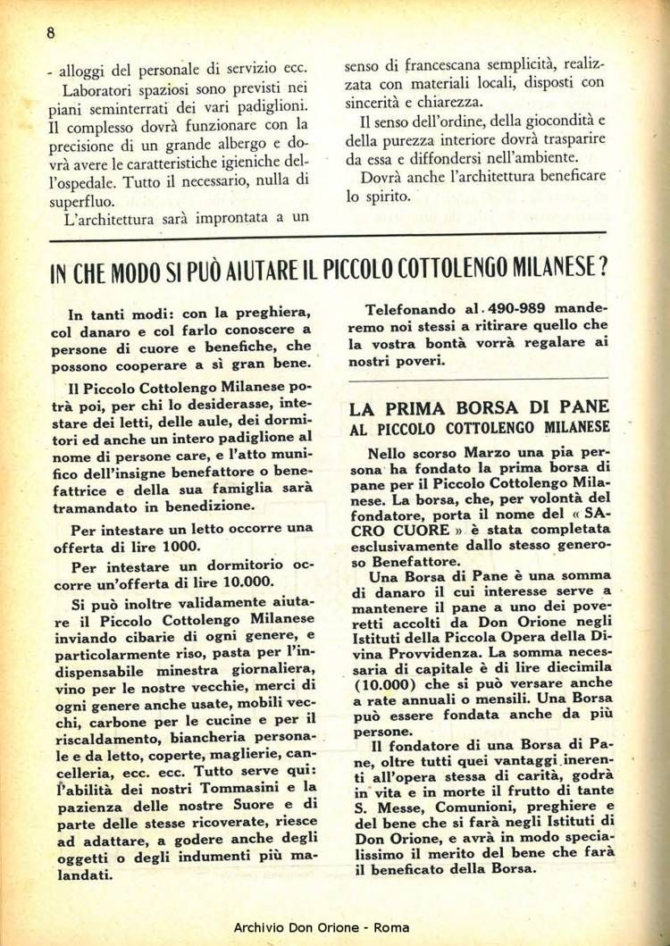La piccola Opera della Divina Provvidenza, 33, 11, 01-11-1938, pagina 30