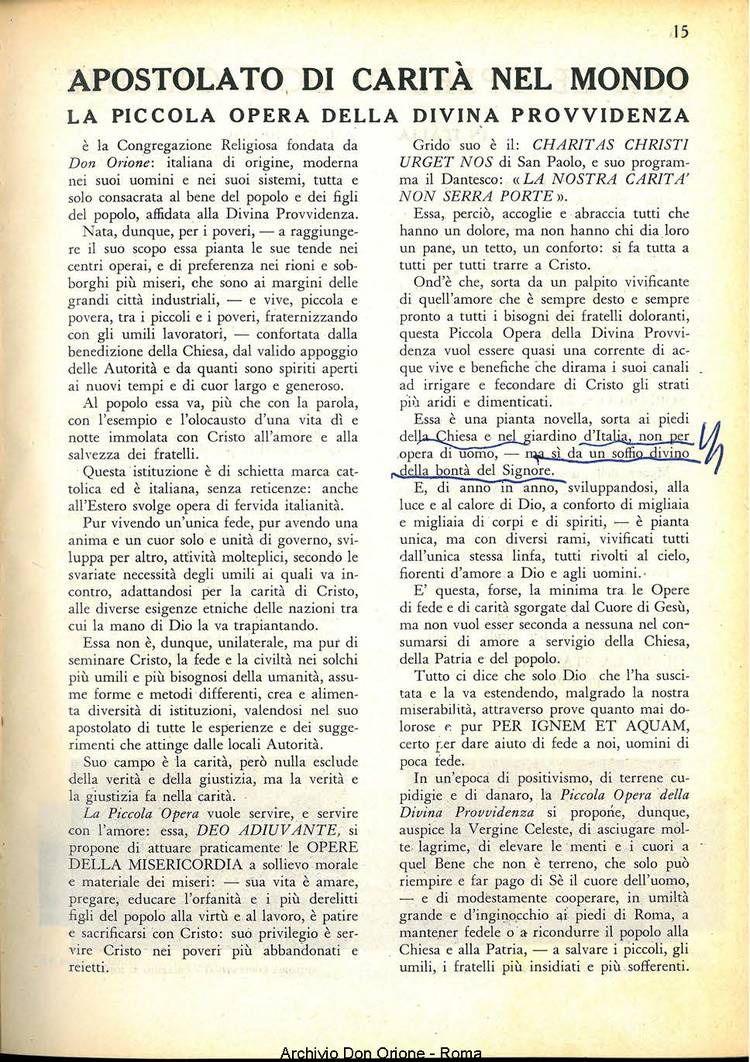 La piccola Opera della Divina Provvidenza, 33, 11, 01-11-1938, pagina 37