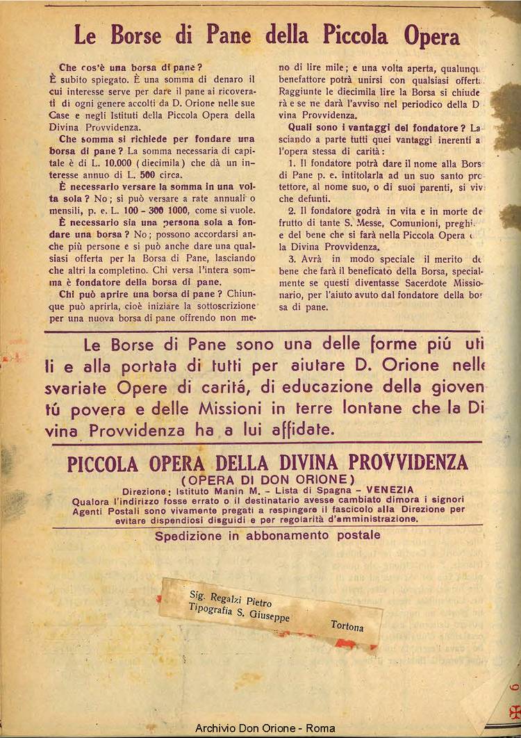 La piccola Opera della Divina Provvidenza, 33, 12, 01-12-1938, pagina 15