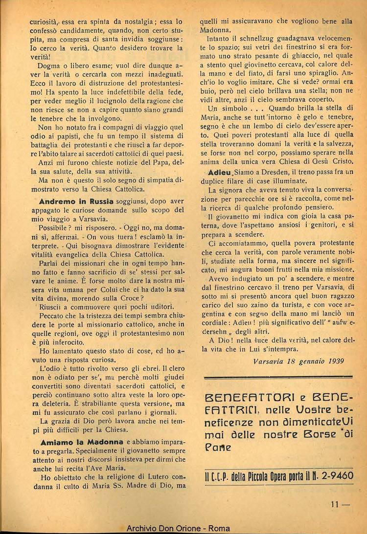 La piccola Opera della Divina Provvidenza, 34, 02, 01-02-1939, pagina 13