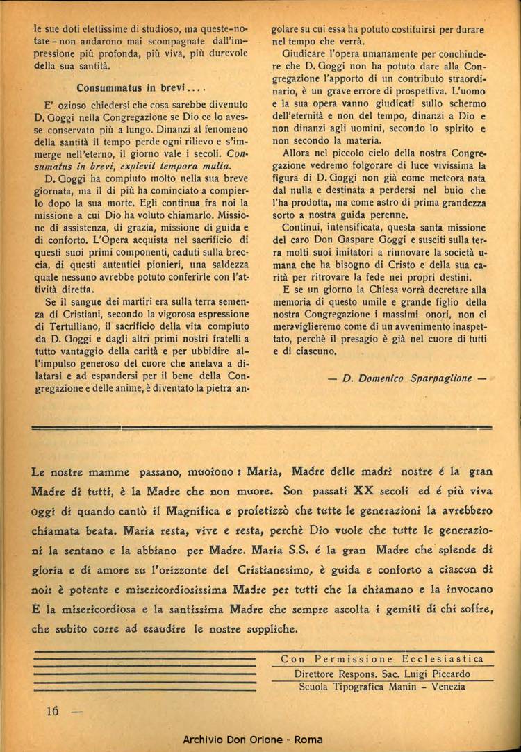 La piccola Opera della Divina Provvidenza, 34, 02, 01-02-1939, pagina 18