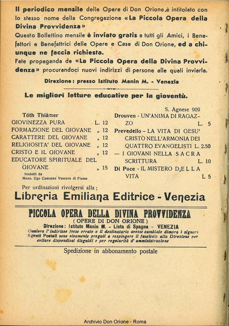 La piccola Opera della Divina Provvidenza, 34, 02, 01-02-1939, pagina 20