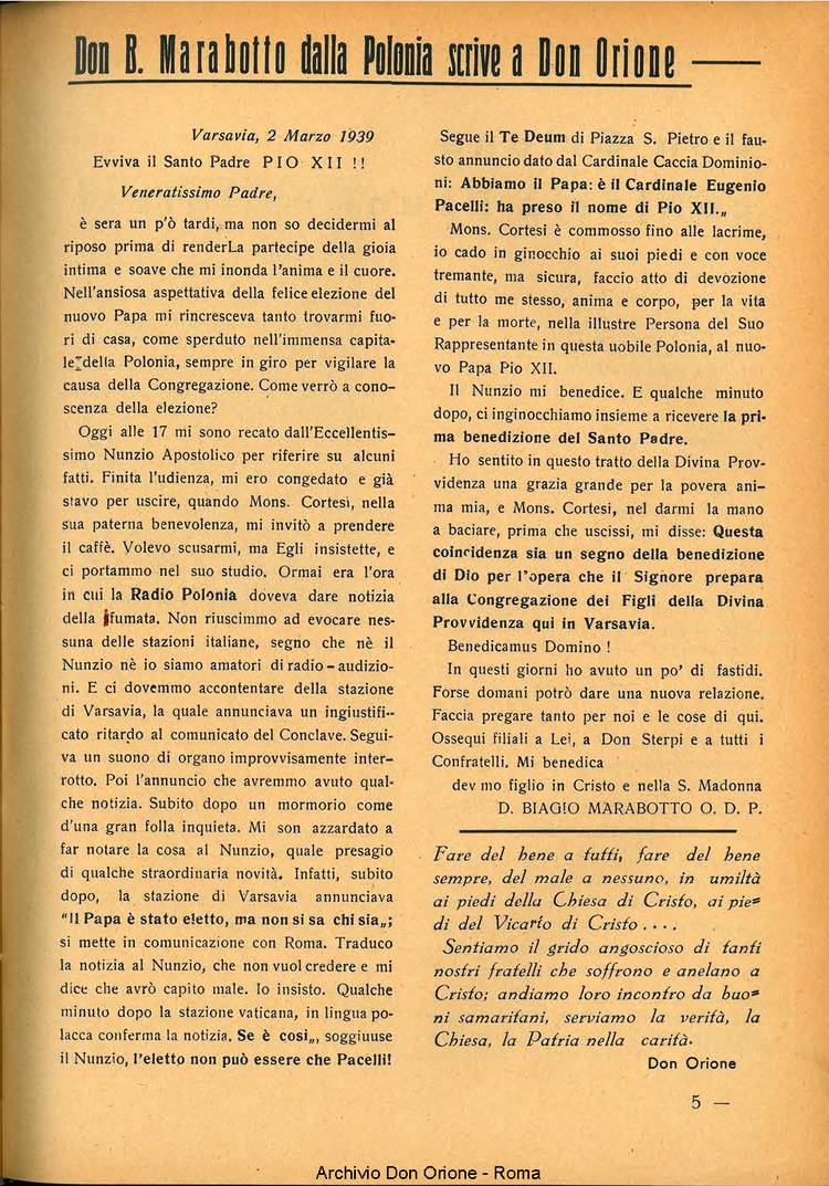 La piccola Opera della Divina Provvidenza, 34, 04, 01-04-1939, pagina 7