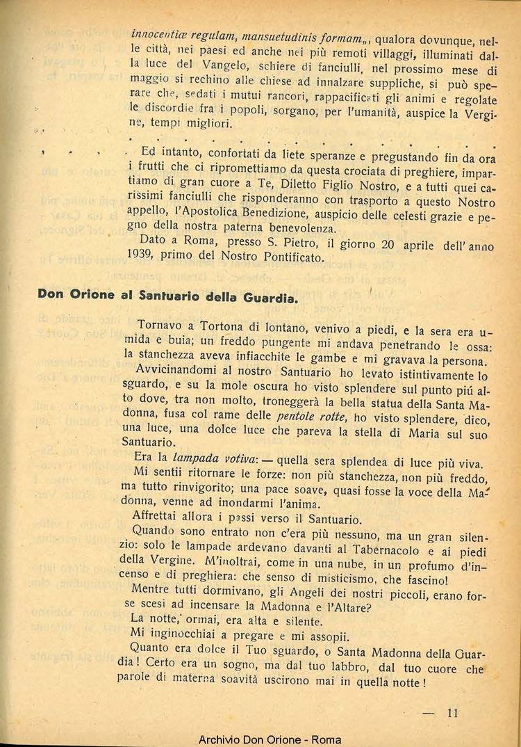 La piccola Opera della Divina Provvidenza, 34, 05, 01-05-1939, pagina 13