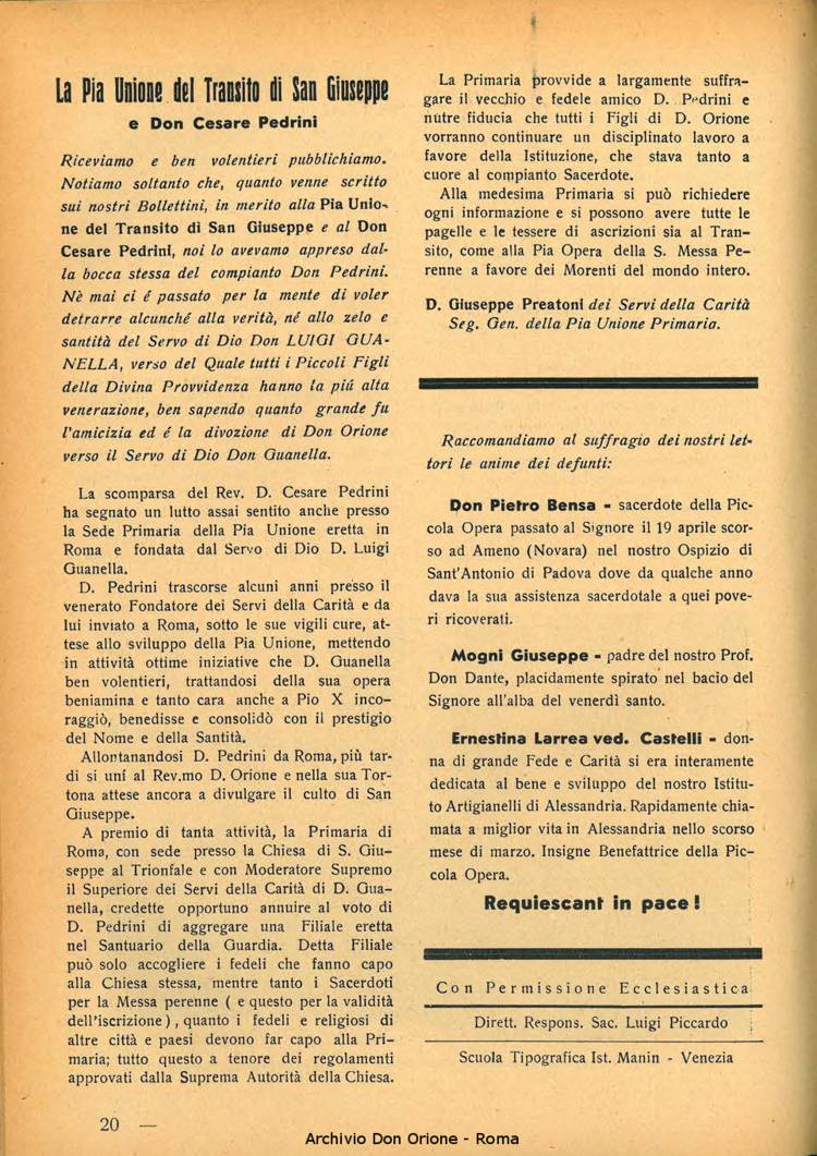 La piccola Opera della Divina Provvidenza, 34, 05, 01-05-1939, pagina 22