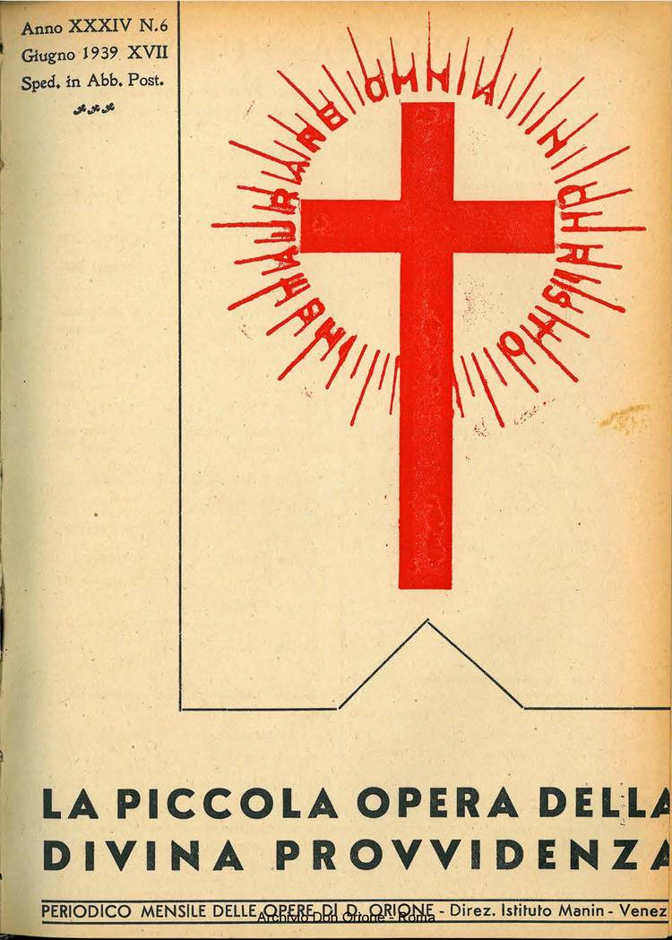 La piccola Opera della Divina Provvidenza, 34, 06, 01-06-1939, pagina 1