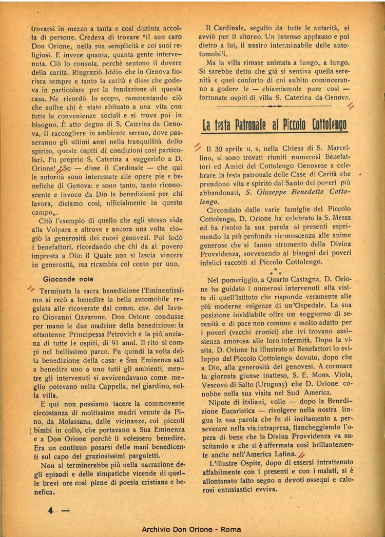 La piccola Opera della Divina Provvidenza, 34, 06, 01-06-1939, pagina 6