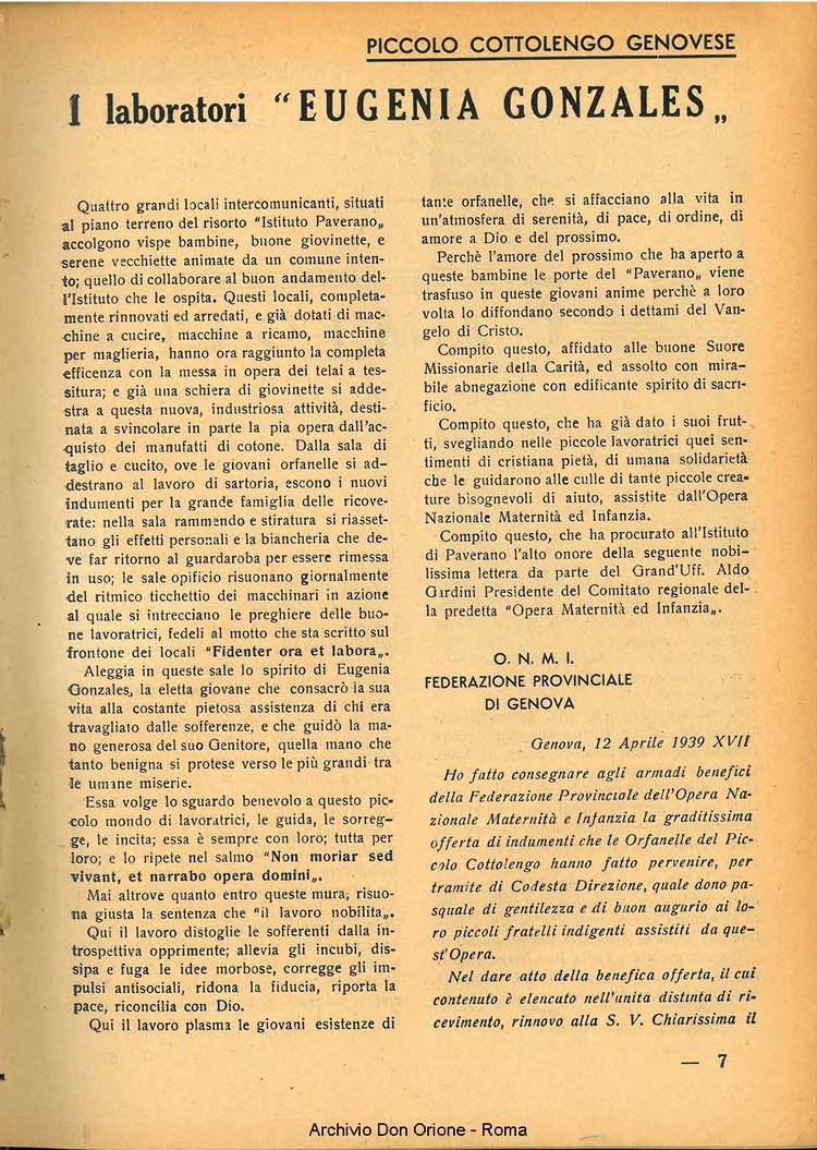 La piccola Opera della Divina Provvidenza, 34, 06, 01-06-1939, pagina 9