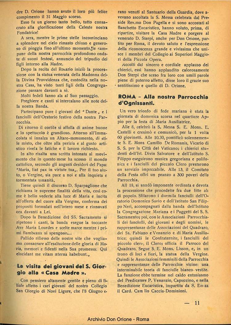 La piccola Opera della Divina Provvidenza, 34, 06, 01-06-1939, pagina 13