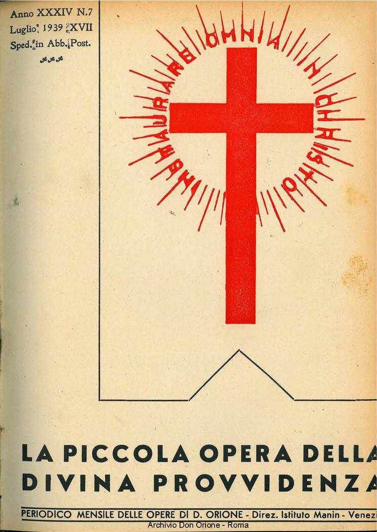 La piccola Opera della Divina Provvidenza, 34, 07, 01-07-1939, pagina 1