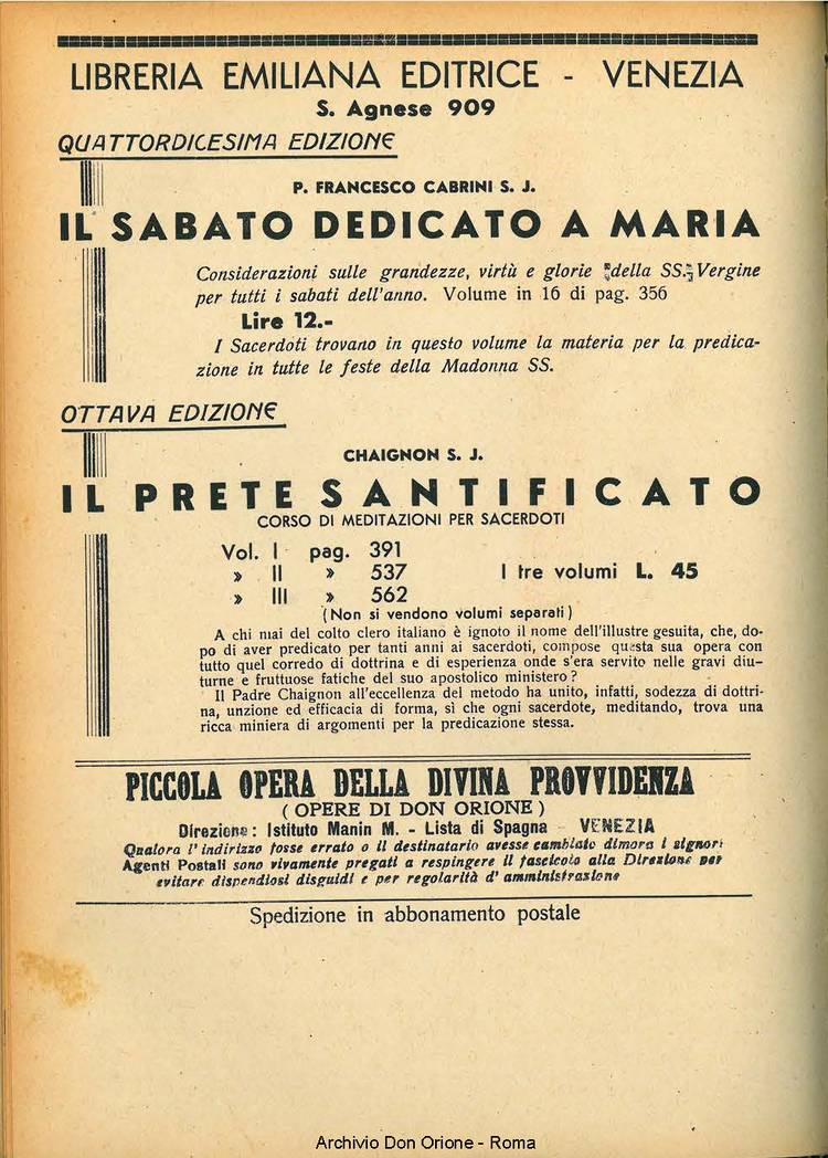 La piccola Opera della Divina Provvidenza, 34, 08, 01-08-1939, pagina 20