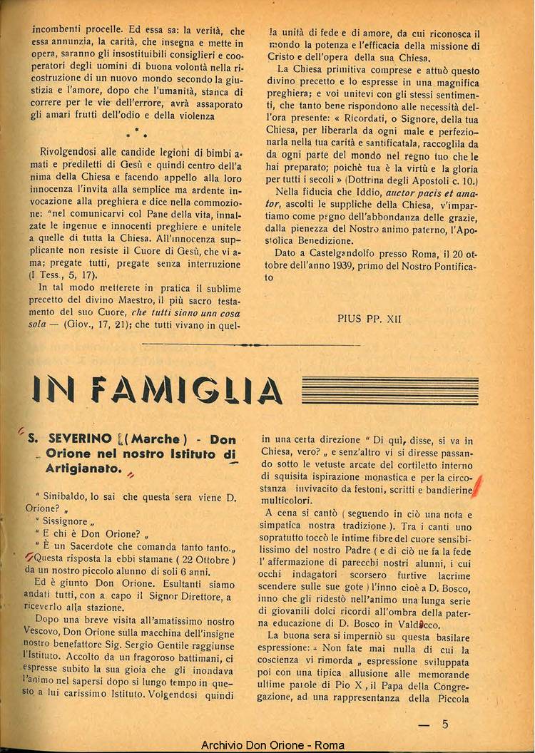 La piccola Opera della Divina Provvidenza, 34, 11, 01-11-1939, pagina 7