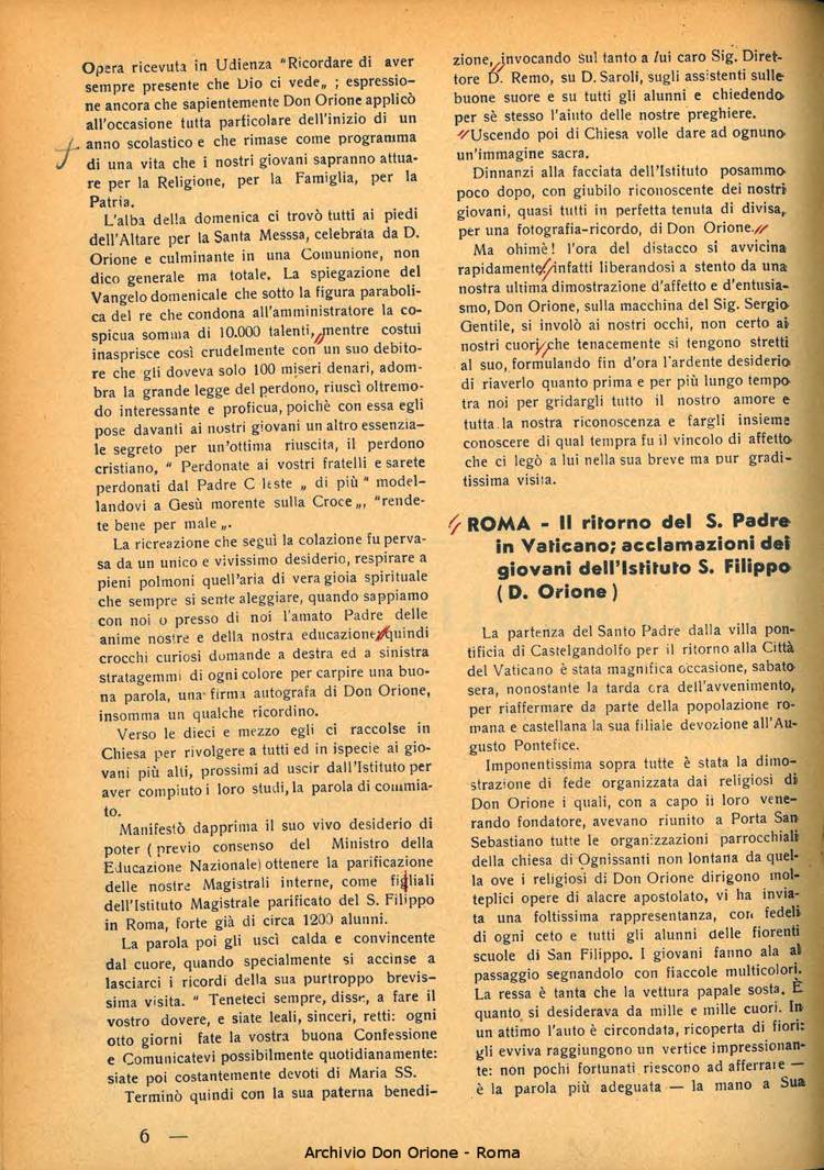 La piccola Opera della Divina Provvidenza, 34, 11, 01-11-1939, pagina 8