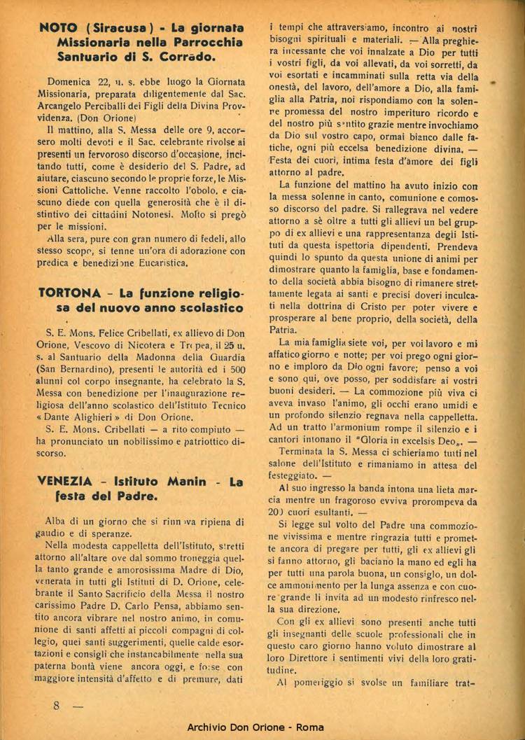 La piccola Opera della Divina Provvidenza, 34, 11, 01-11-1939, pagina 10