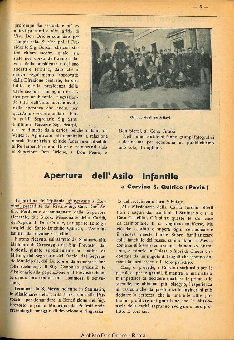 La piccola Opera della Divina Provvidenza, 35, 01, 01-01-1940, pagina 7