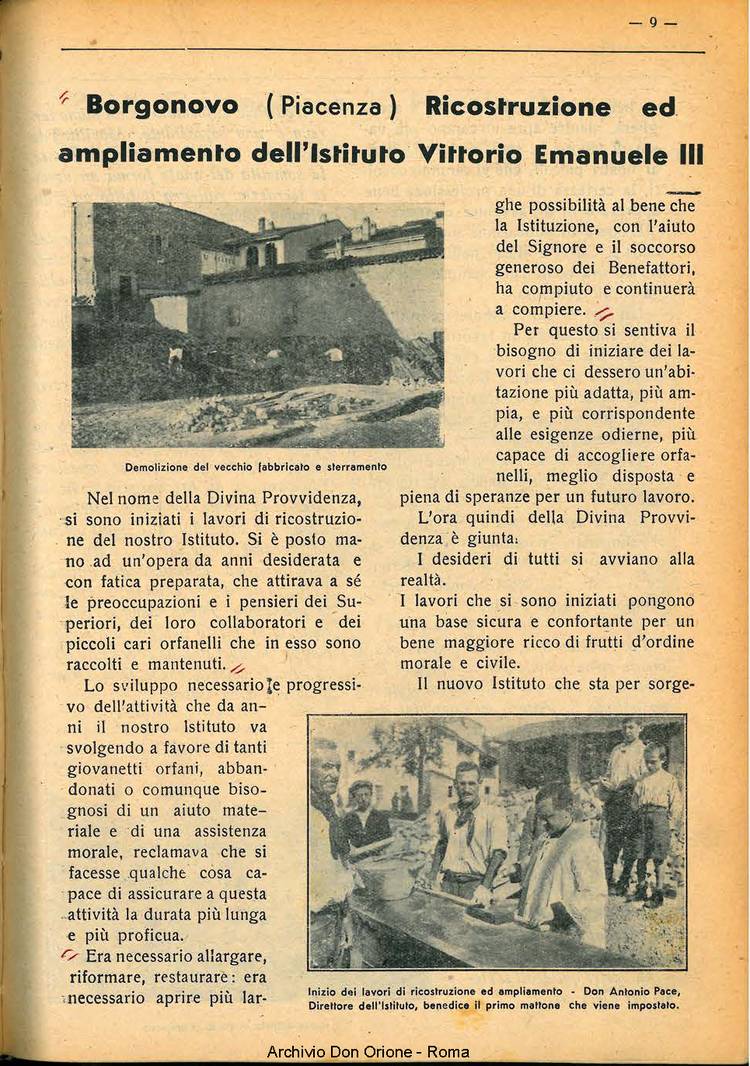 La piccola Opera della Divina Provvidenza, 35, 01, 01-01-1940, pagina 11