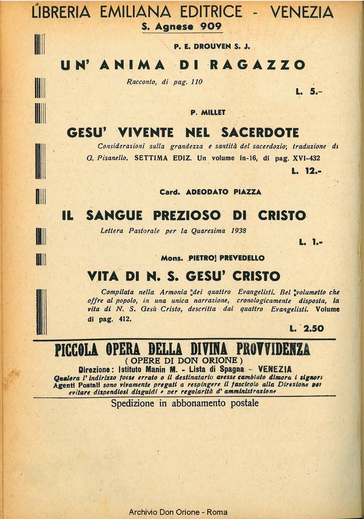 La piccola Opera della Divina Provvidenza, 35, 01, 01-01-1940, pagina 16