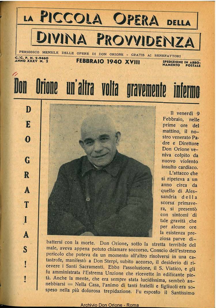 La piccola Opera della Divina Provvidenza, 35, 02, 01-02-1940, pagina 3
