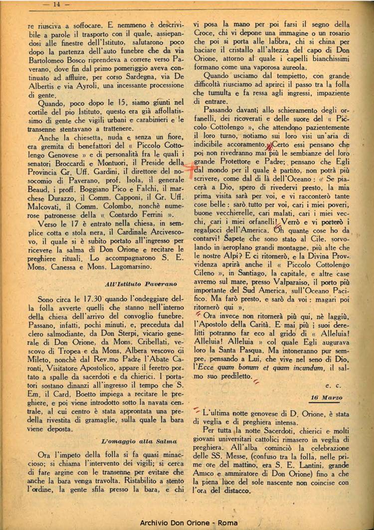 La piccola Opera della Divina Provvidenza, 35, 03, 01-04-1940, pagina 14