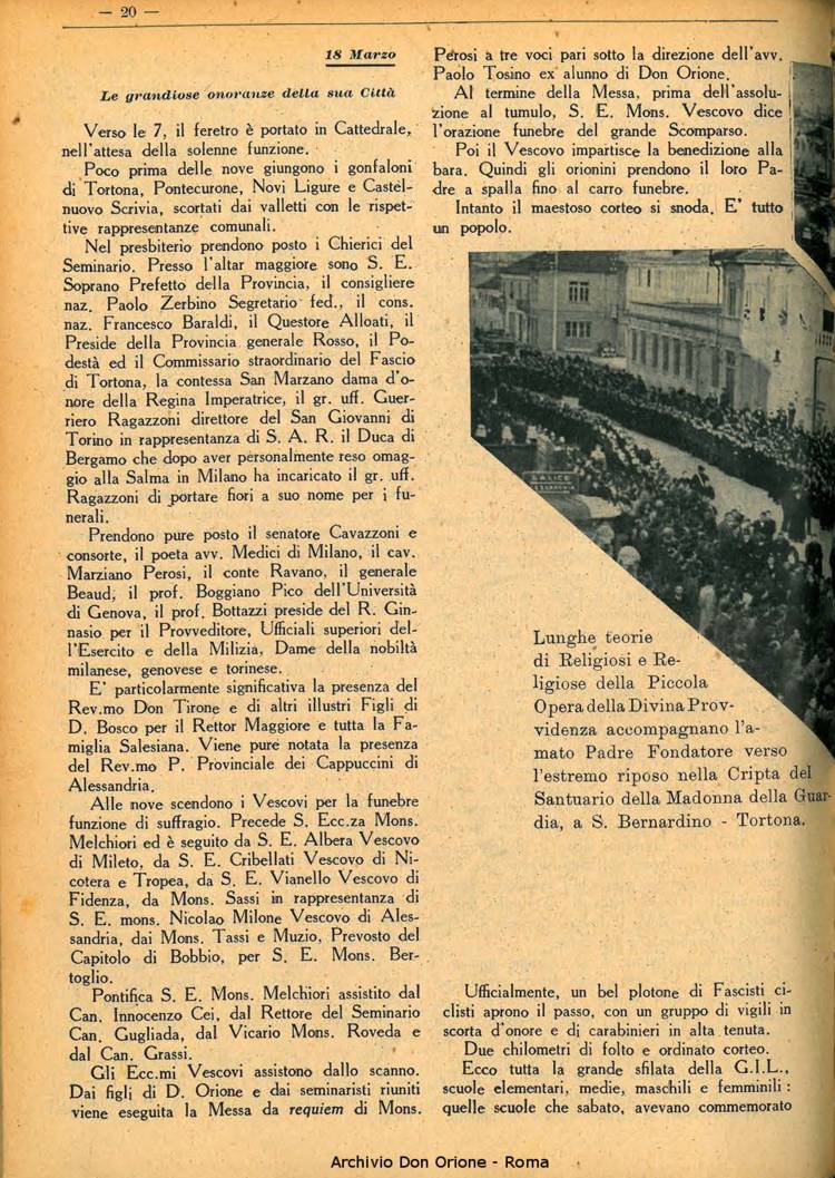 La piccola Opera della Divina Provvidenza, 35, 03, 01-04-1940, pagina 20