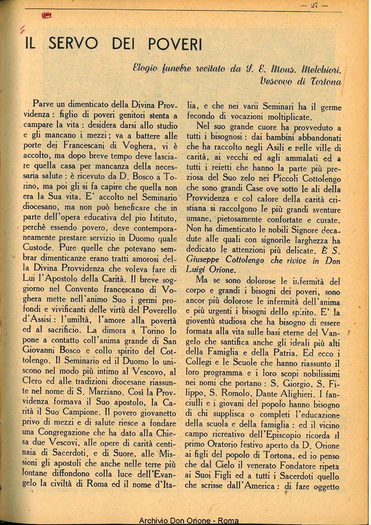 La piccola Opera della Divina Provvidenza, 35, 03, 01-04-1940, pagina 27