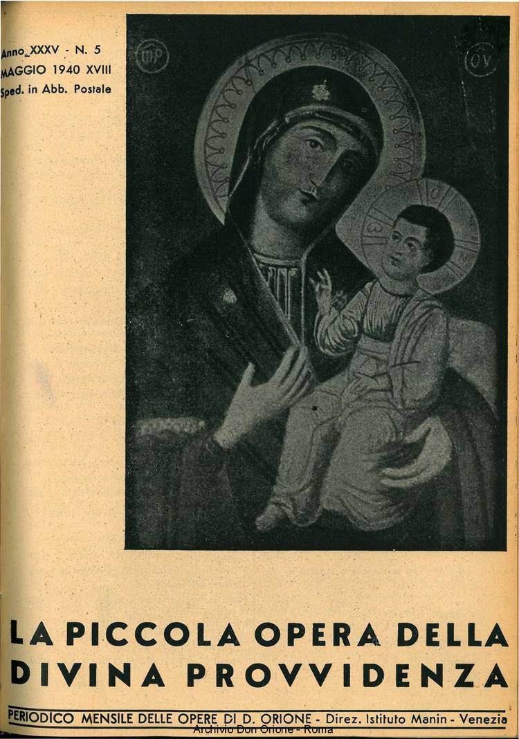 La piccola Opera della Divina Provvidenza, 35, 05, 01-05-1940, pagina 1