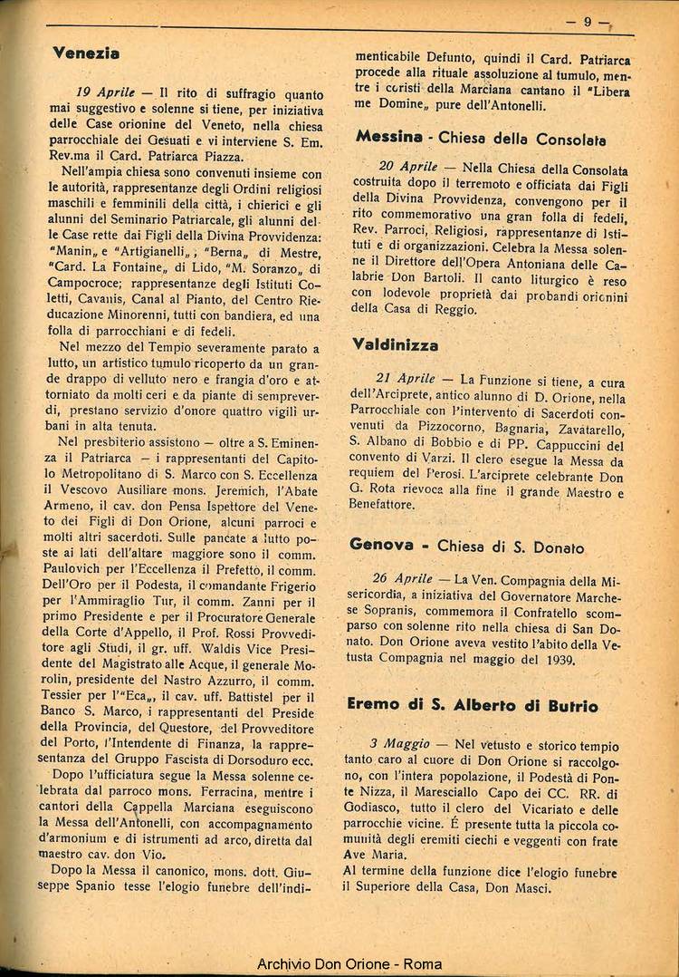 La piccola Opera della Divina Provvidenza, 35, 05, 01-05-1940, pagina 9
