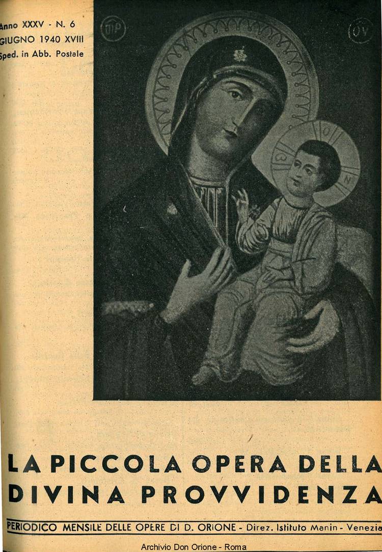 La piccola Opera della Divina Provvidenza, 35, 06, 01-06-1940, pagina 1