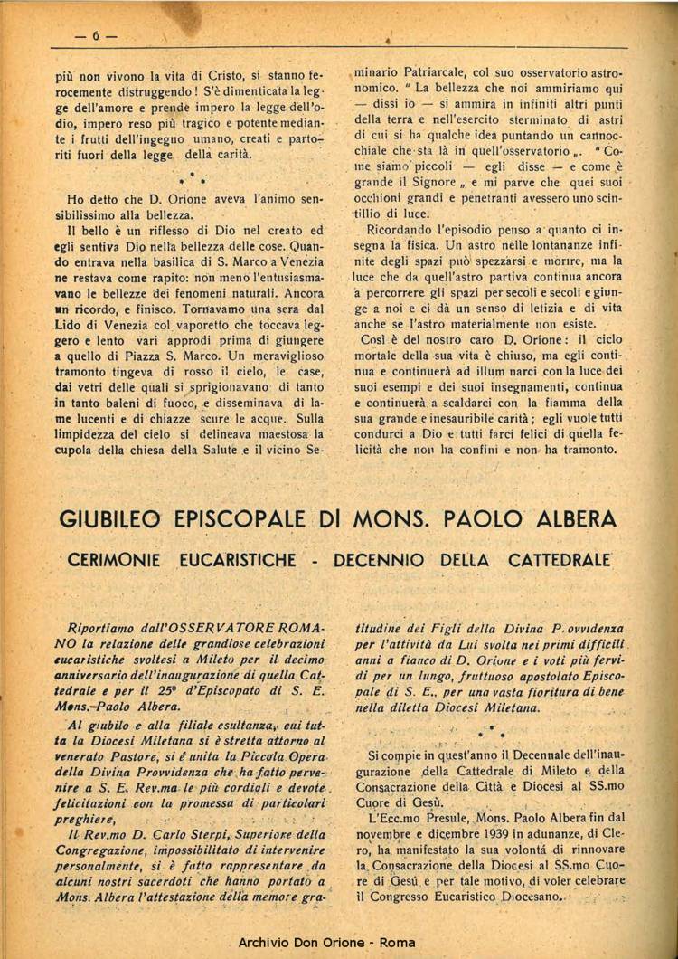 La piccola Opera della Divina Provvidenza, 35, 06, 01-06-1940, pagina 6