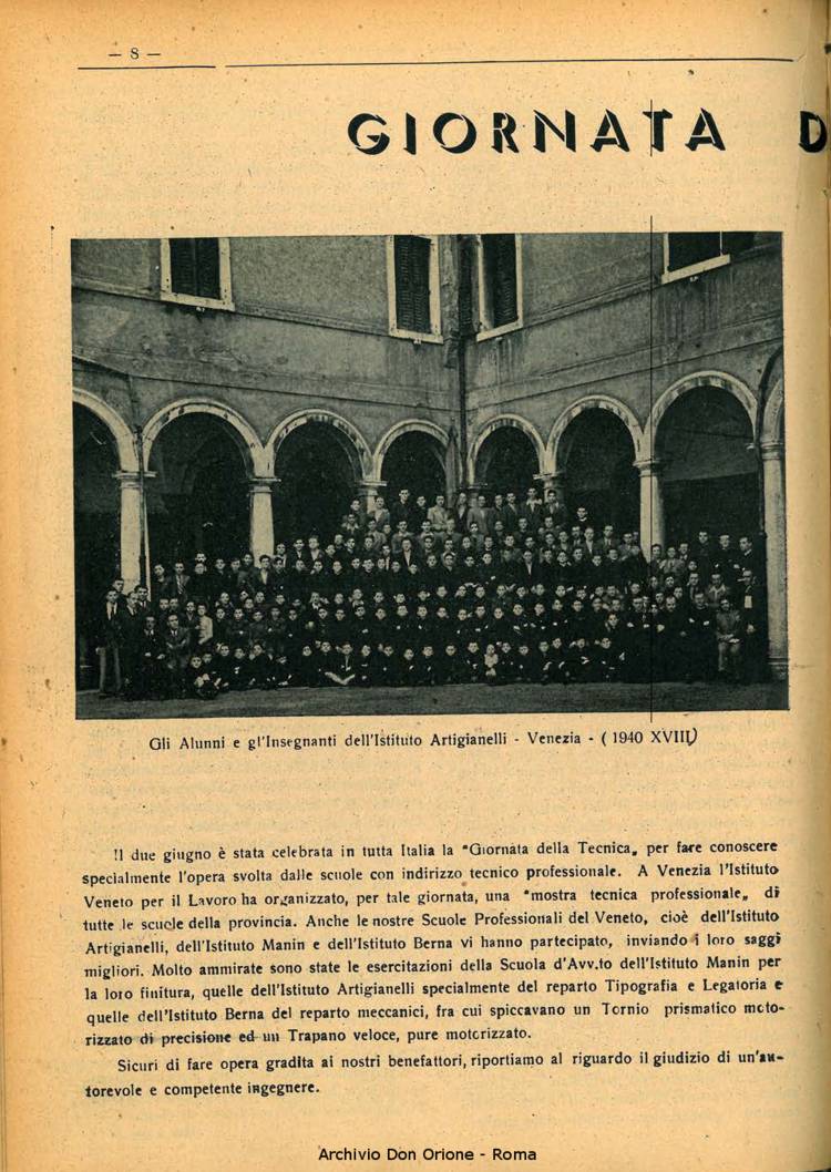 La piccola Opera della Divina Provvidenza, 35, 06, 01-06-1940, pagina 8