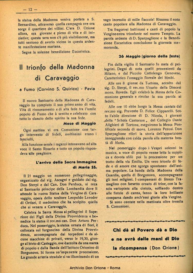 La piccola Opera della Divina Provvidenza, 35, 06, 01-06-1940, pagina 12