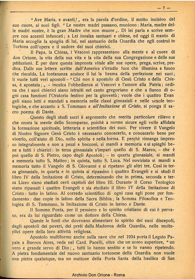 La piccola Opera della Divina Provvidenza, 35, 07, 01-07-1940, pagina 7