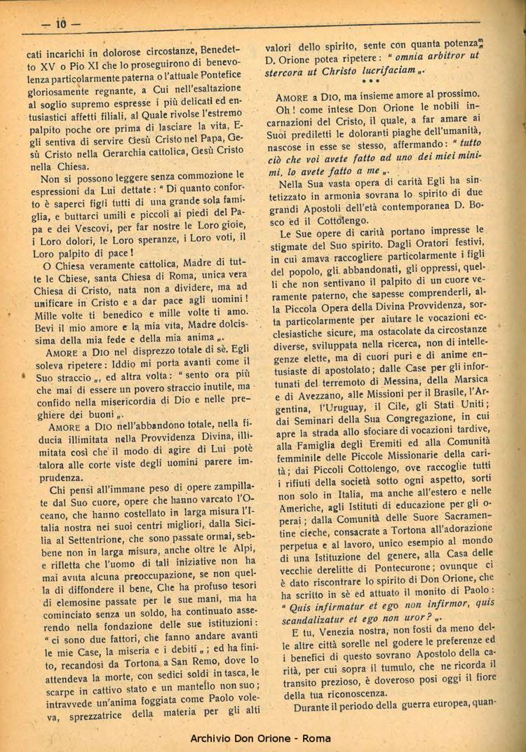 La piccola Opera della Divina Provvidenza, 35, 07, 01-07-1940, pagina 10
