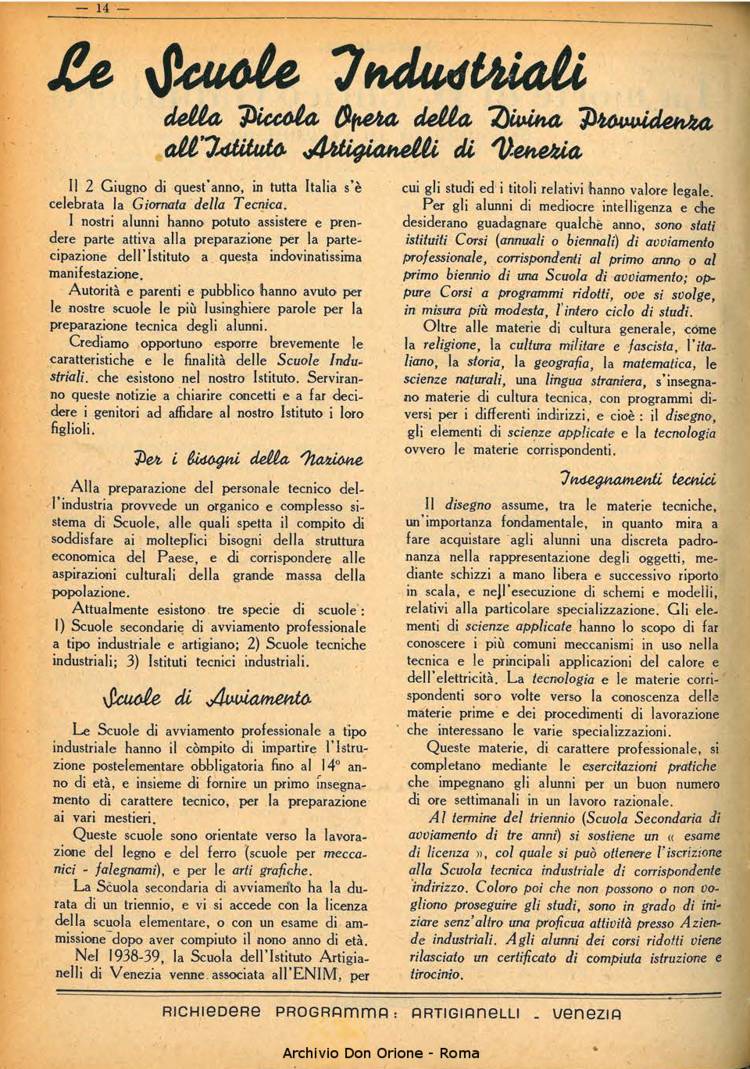 La piccola Opera della Divina Provvidenza, 35, 08, 01-08-1940, pagina 14