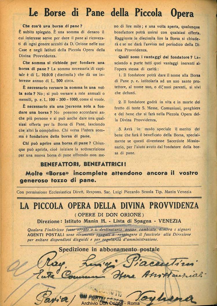 La piccola Opera della Divina Provvidenza, 35, 08, 01-08-1940, pagina 16