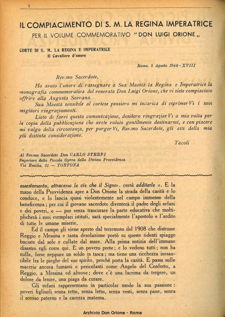 La piccola Opera della Divina Provvidenza, 35, 09, 01-09-1940, pagina 4