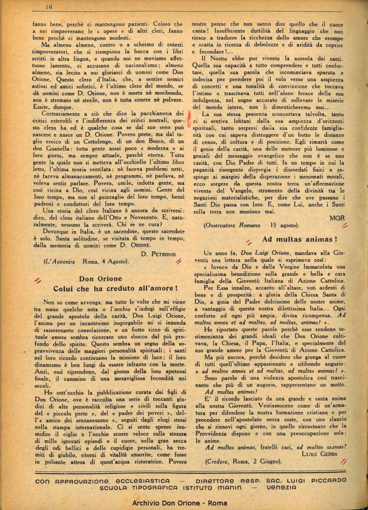 La piccola Opera della Divina Provvidenza, 35, 09, 01-09-1940, pagina 18