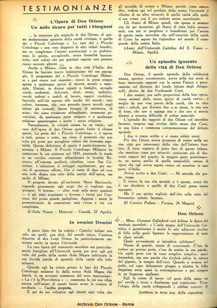 La piccola Opera della Divina Provvidenza, 35, 10, 01-10-1940, pagina 2