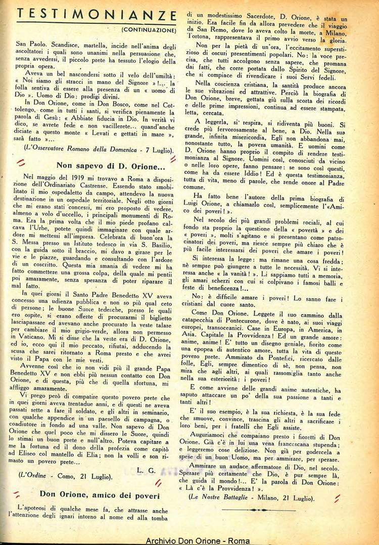 La piccola Opera della Divina Provvidenza, 35, 10, 01-10-1940, pagina 19
