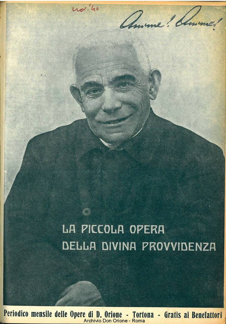 La piccola Opera della Divina Provvidenza, 35, 11, 01-11-1940, pagina 1