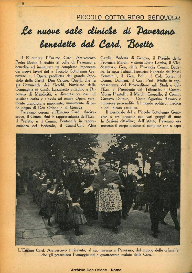 La piccola Opera della Divina Provvidenza, 35, 11, 01-11-1940, pagina 10