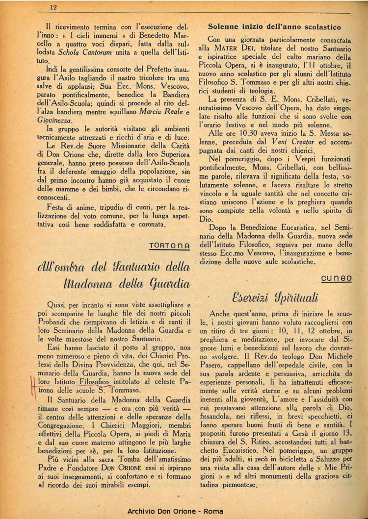 La piccola Opera della Divina Provvidenza, 35, 11, 01-11-1940, pagina 14