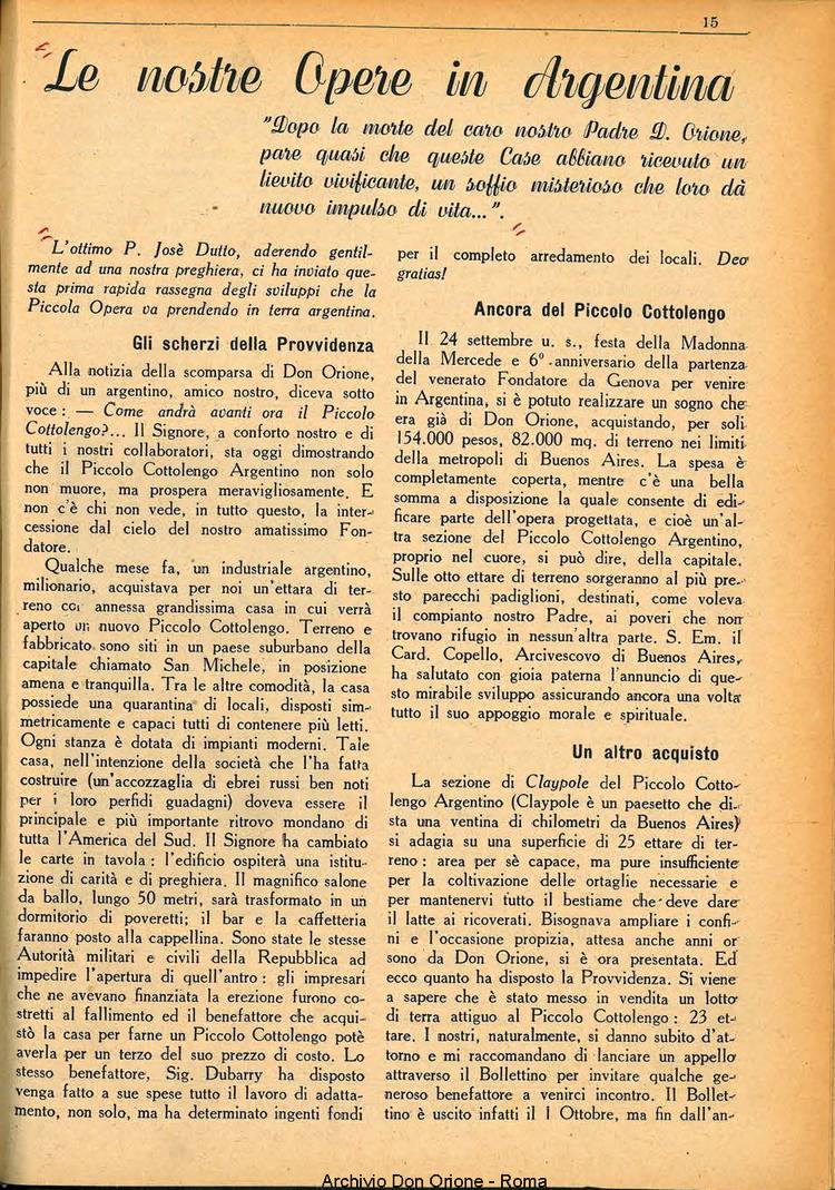 La piccola Opera della Divina Provvidenza, 35, 11, 01-11-1940, pagina 17
