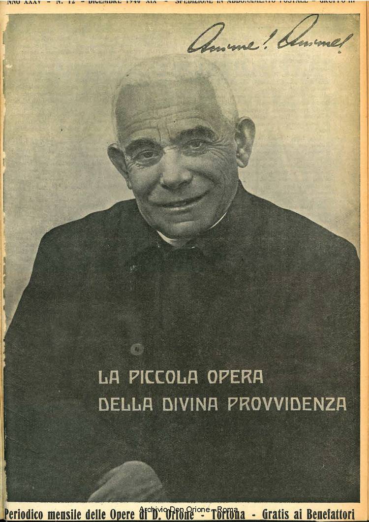 La piccola Opera della Divina Provvidenza, 35, 12, 01-12-1940, pagina 1