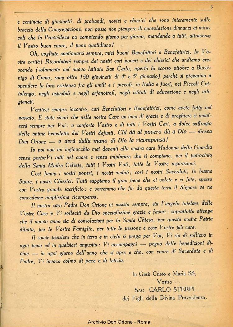 La piccola Opera della Divina Provvidenza, 35, 12, 01-12-1940, pagina 7