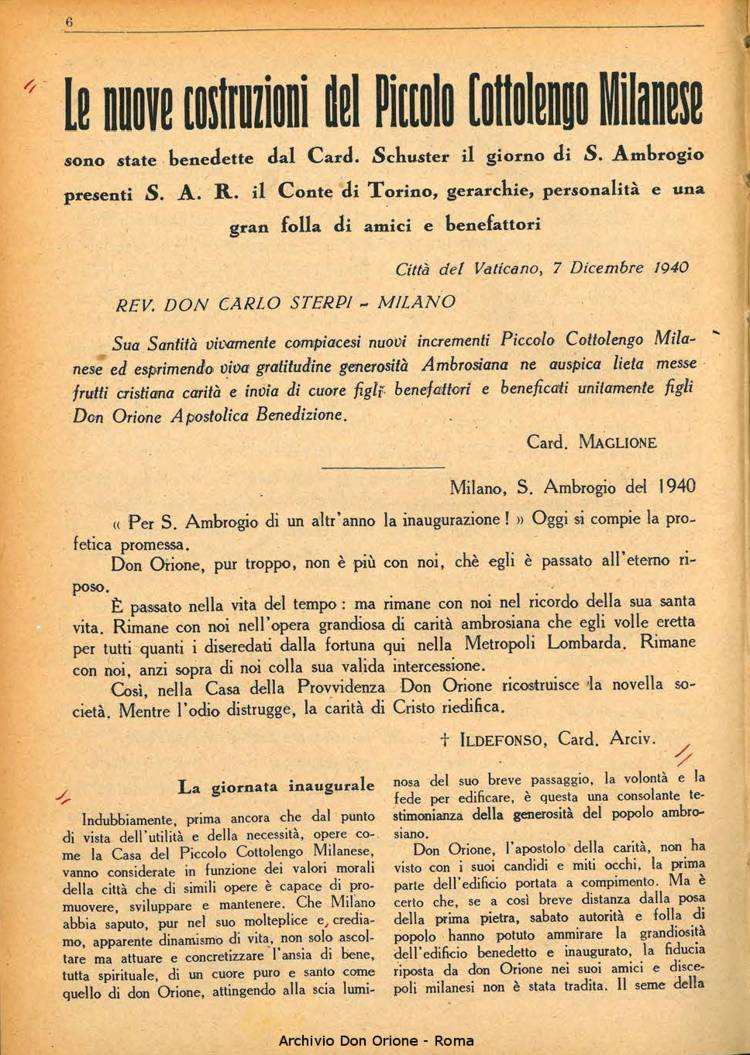 La piccola Opera della Divina Provvidenza, 35, 12, 01-12-1940, pagina 8