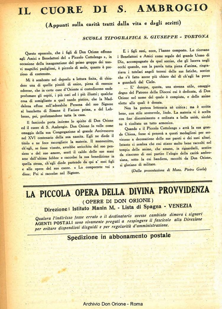 La piccola Opera della Divina Provvidenza, 35, 12, 01-12-1940, pagina 20